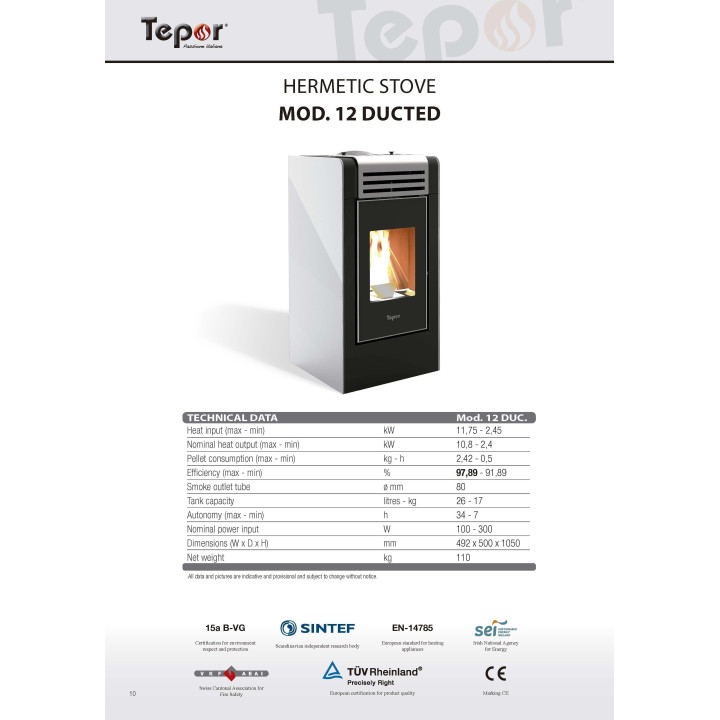 TEPOR 8 KW HERMETIC 8