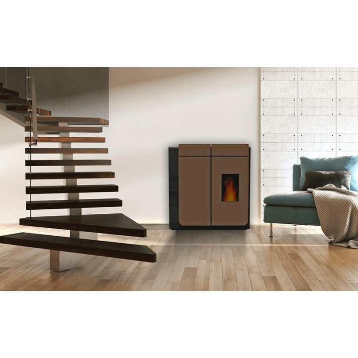 Estufa de pasillo canalizable 10,01 Kw, Bioheat Ladón